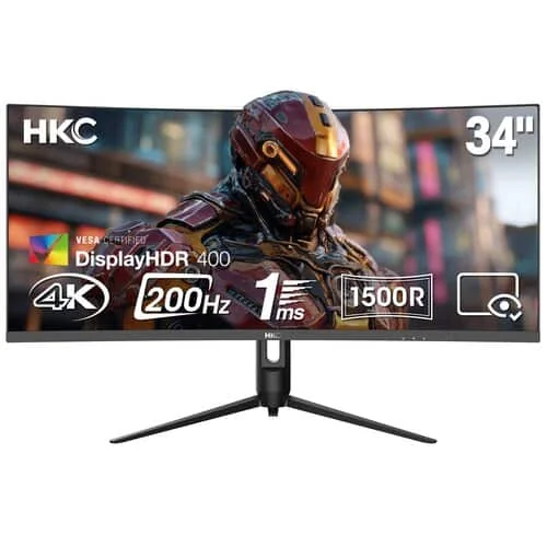 HKC MONITOR 34IN VA UWQHD 2/HDM I+DP 1.4+A/O - CG345U